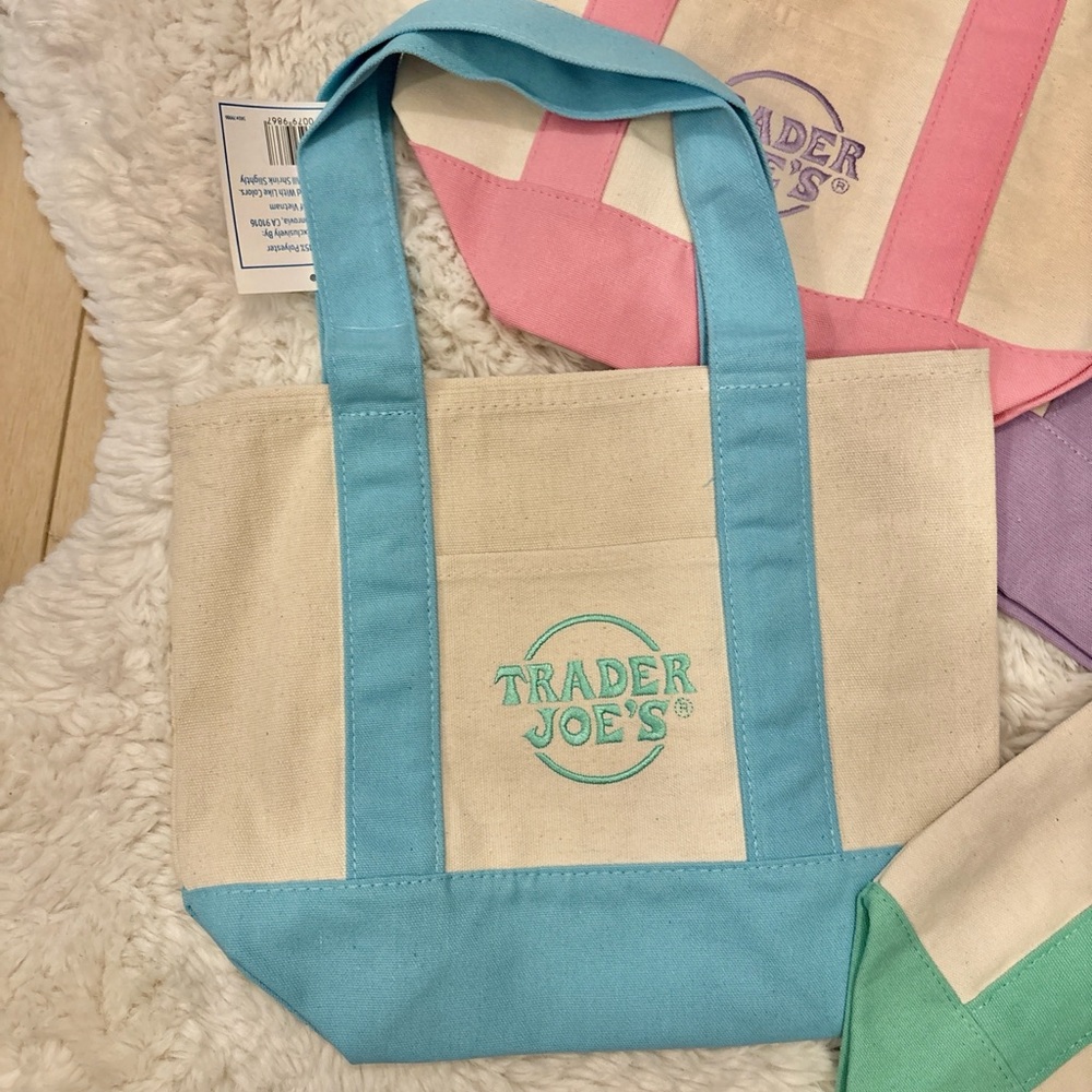 Trader Joe’s -Mini Tote-Blue tote